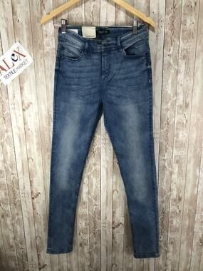 Bonobo Jeans Womens 6 Tall Blue Denim Pants Skinny Leg W:28x32 N34